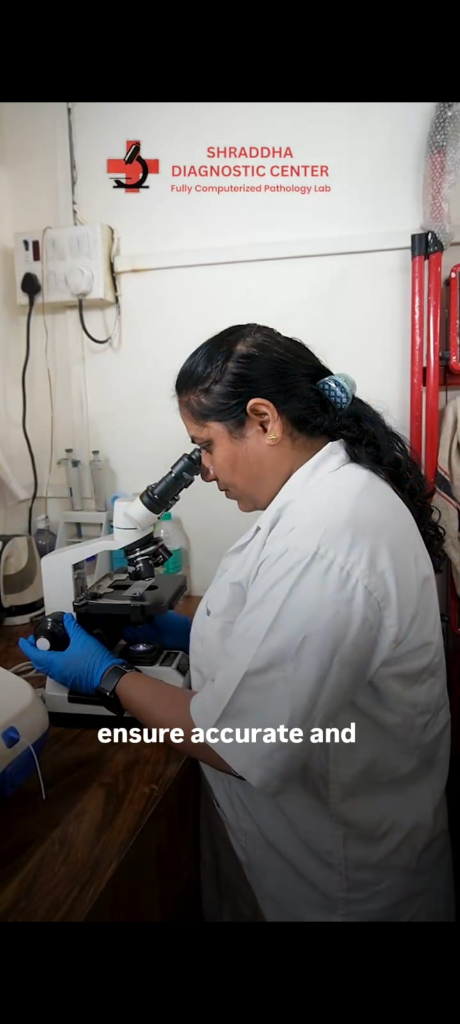 Shraddha Pathology Laboratory Microscope Setup